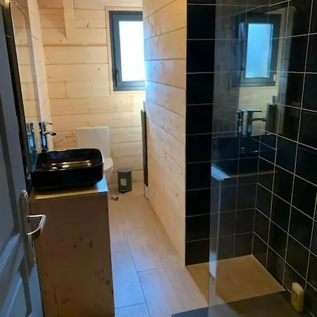 Casa Lenha, Maison En Bois Avec 1 Petit Bassin